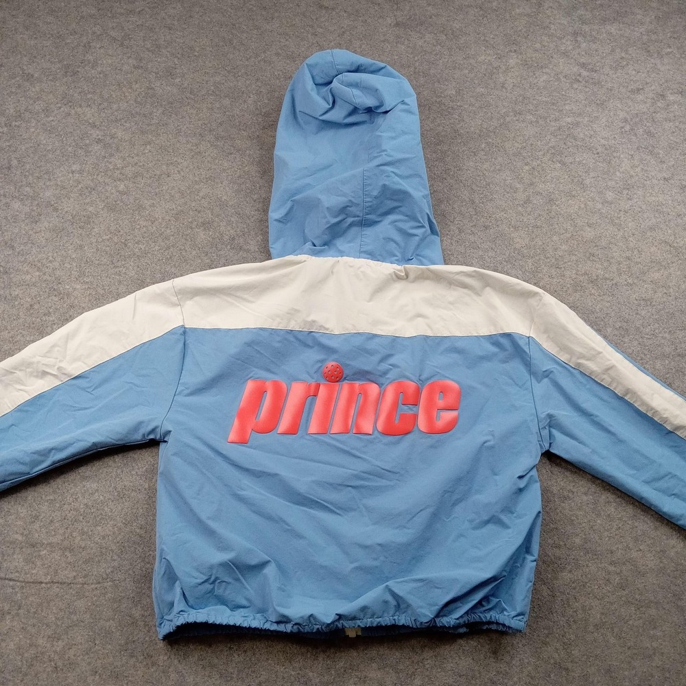 Prince Jacket Youth Small Coat Pickleball Hooded Full Zip Windbreaker Colorblock